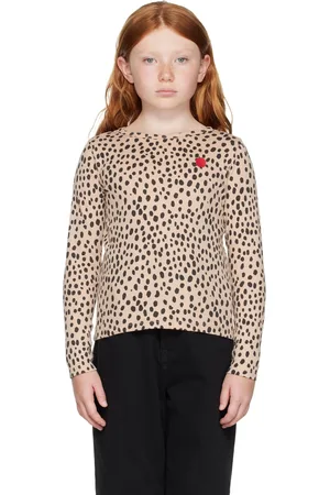 nadadelazos Kids Beige Doggy Long Sleeve T-Shirt
