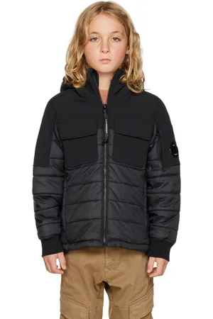 C.P. Company Kids Black Shell-R Mixed Jacket