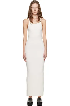 ÉTERNE Off-White Tank Maxi Dress