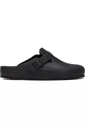 Birkenstock Men Loafers - Black Leather Exquisite Boston Loafers