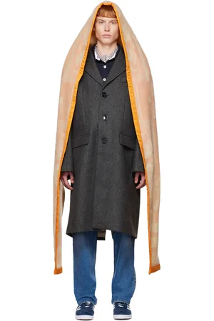 MERYLL ROGGE Gray Blanket Hood Coat