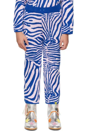 M’A Kids Kids Blue & Pink Zebra Lounge Pants