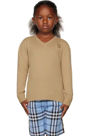Burberry Kids Beige Bear Sweater