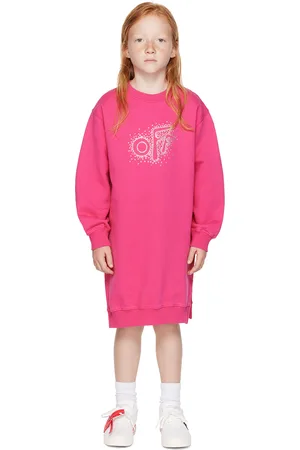 OFF-WHITE Kids Pink Rounded Dress