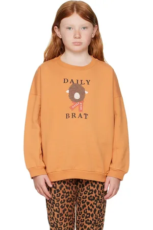 Daily Brat Kids Orange Silly Sheep Sweatshirt