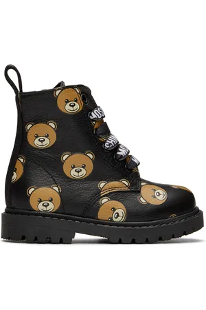 Moschino Baby Black Teddy Boots