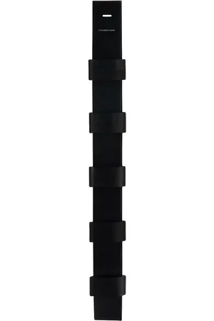RAF SIMONS Black Leather Magazine Strap