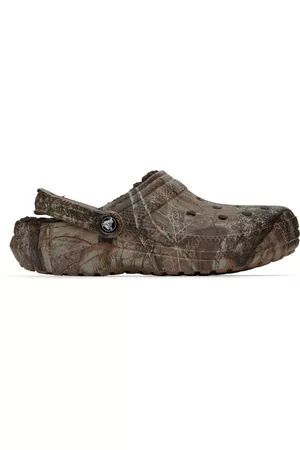 Crocs Men Casual Shoes - Brown Realtree Edition Classic Lined Clogs