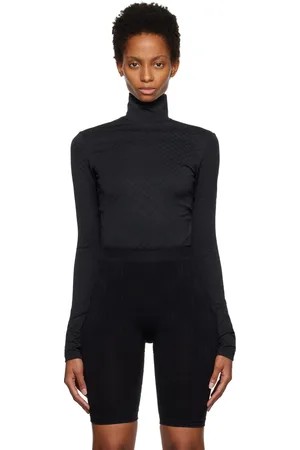 AMBUSH Black Monogram Bodysuit