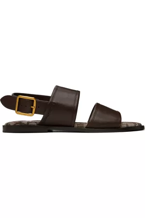 Coach Brown Two Strap Sandals