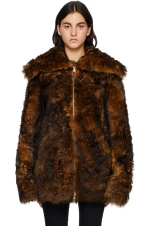 KNWLS Brown Yume Reversible Shearling Coat
