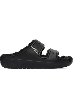 Crocs Men Sandals - Black Classic Cozzzy Sandals