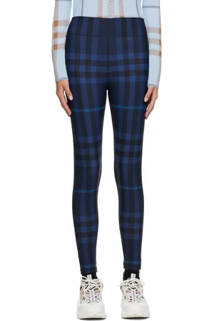 Burberry Blue Check Sport Leggings