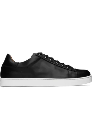 Gianvito Rossi Men Sneakers - Black Handcrafted Calfskin Sneakers