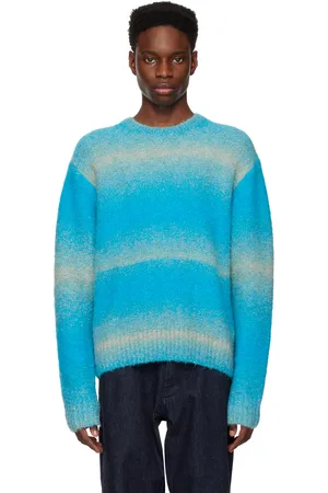 WOOYOUNGMI Blue Striped Sweater
