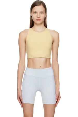 Outdoor Voices Beige Zoom Sports Bra