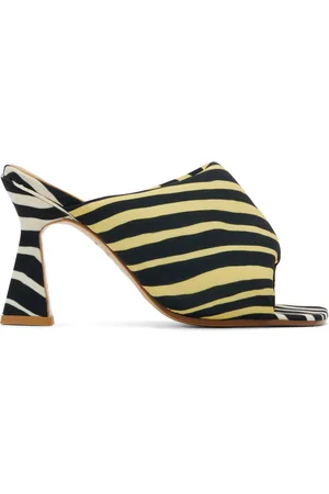 Ugo Paulon Yellow & Black Euan Heeled Sandals