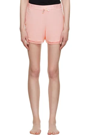 Moschino Pink Lace Trim Pyjama Shorts