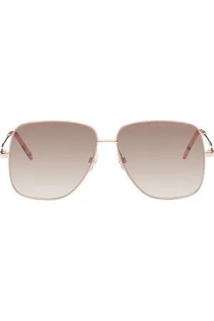 Marc Jacobs Men Accessories - Rose Gold Aviator Sunglasses
