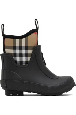 Burberry Boots - Kids Black Vintage Check Boots
