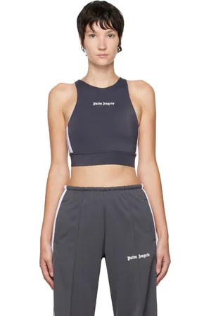 Palm Angels Gray Track Training Sport Top