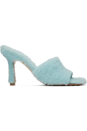 Bottega Veneta Blue Stretch Heeled Sandals