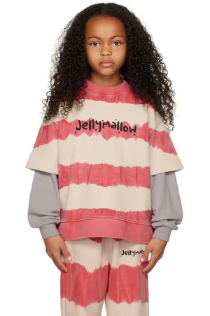Jelly Mallow SSENSE Exclusive Kids Gray & Pink Hoodie & T-Shirt Set