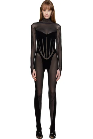 Wolford Black Mugler Edition Jumpsuit