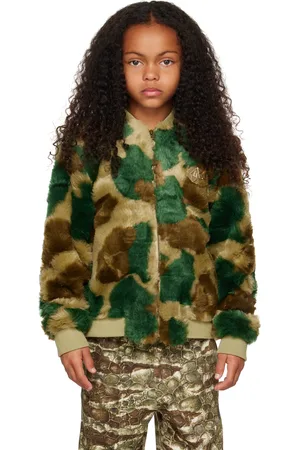 The Animals Observatory Kids Lion Faux-Fur Jacket