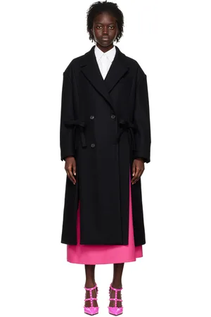 VALENTINO Black Bow Coat