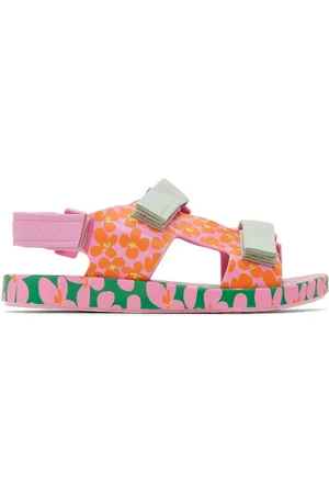 Mini Melissa Sandals - Kids Pink & Green Fábula Edition Ping Pong Sandals