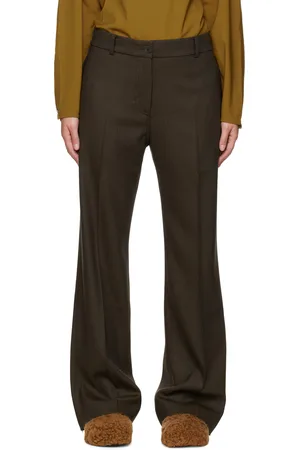 STUDIO NICHOLSON Brown Rie Trousers