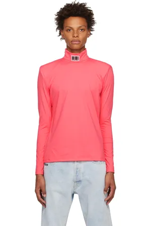 VTMNTS Pink Barcode Turtleneck