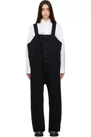 ENGINEERED GARMENTS Women Jumpsuits - Black Button Up Overalls