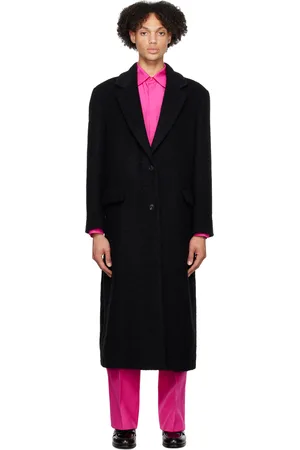 VALENTINO Black Single-Breasted Coat