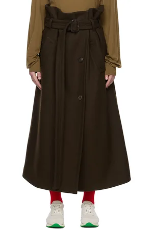 The Row Brown Benito Maxi Skirt