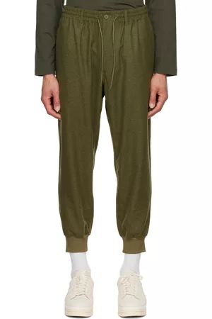Y-3 Men Pants - Khaki Cuff Trousers