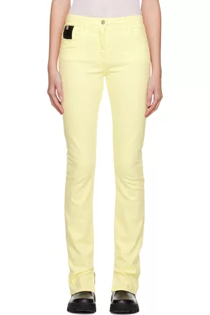 1017 ALYX 9SM Women Jeans - Yellow Spliced Jeans