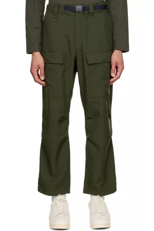 Y-3 Men Cargo Pants - Khaki Classic Sport Uniform Cargo Pants