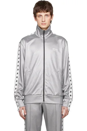 Golden Goose Men Jackets - Silver Denis Track Jacket