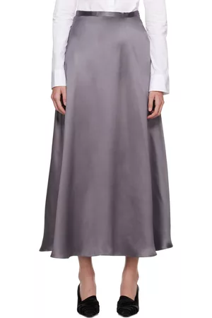 BITE Women Midi Skirts - Gray Fluid Midi Skirt