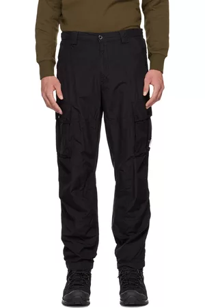 C.P. Company Men Cargo Pants - Black Emerized Cargo Pants