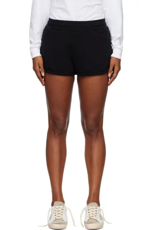 Golden Goose Black Graphic Shorts