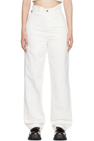 Shushu/Tong SSENSE Exclusive White Double Layer Jeans