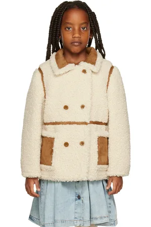 Stand Studio Kids Off-White Chloe Faux-Shearling Jacket