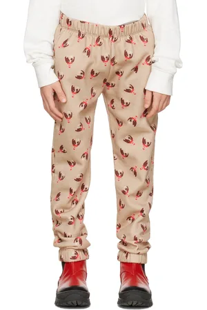 Daily Brat Kids Brown Quirky Dog Lounge Pants