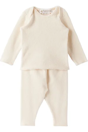 BONPOINT Long Sleeve - Baby Off-White Timi Long Sleeve T-Shirt & Leggings