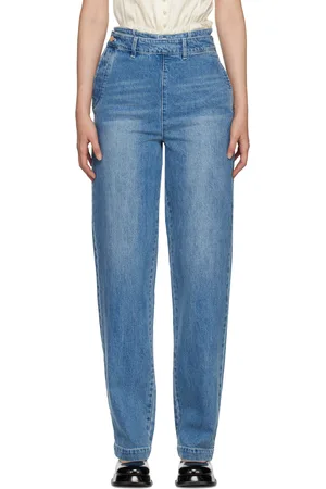 Shushu/Tong SSENSE Exclusive Blue Double Layer Jeans