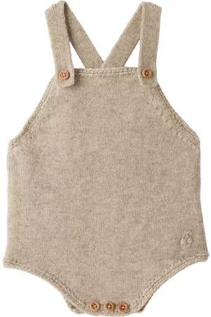 BONPOINT Rompers - Baby Taupe Tonie Romper