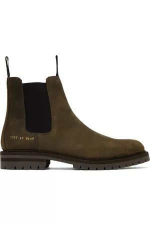COMMON PROJECTS Men Snow Boots - Brown Winter Chelsea Boots